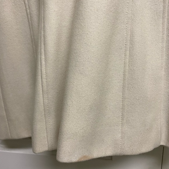 Guess Winter White Wool Toggle Coat L - Picture 9 of 15